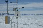 Weatherstation at blue ice runway