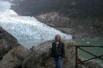 Me, posing at Serrano glacier, Chile