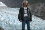 Me, posing at Serrano glacier, Chile