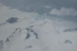 Glaciers in Patagonia, seen from plane