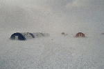 Patriot Hills camp, windy day