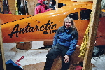 Me and Antarctic Air Cessna 185, called 'Polar Pumpkin'