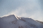 Snow drifting over Patriot Hills