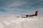 Refueling Twin Otters at Thiel Mountains