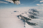 Patriot Hills, southern range, from plane