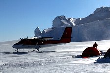Twin Otter leaving camp
