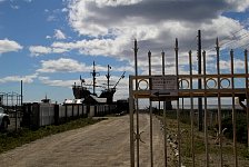 Entry road to ship replica