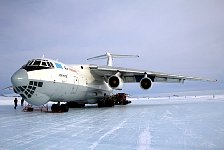 Ilyushin on ice runway