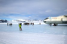Ilyushin on ice runway
