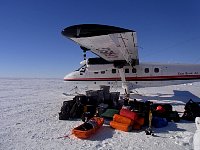 Twin Otter and gear to load