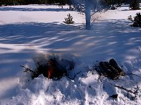 Firepit in the snow