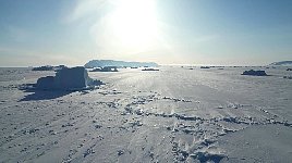 Iceberg near Qaanaaq on a sunny day