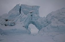 Walking through an iceberg