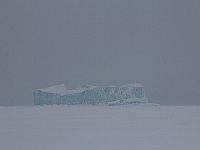 Icebergs on an overcast day