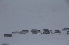Snowy day in Qaanaaq