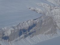 Cliffs near Qaanaq seen from plane