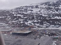 Unfinished new airport building in Ilulissat