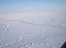 Polar ice seen from helicopter