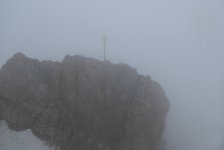Zugspitz view in the fog
