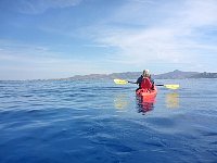 kayaking Agistri coast