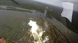 Iguazu waterfall helicopter flight
