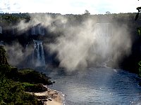 Iguazu waterfalls in the mist