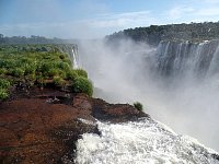 Iguazu waterfall edge
