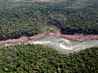 Iguazu river rapids
