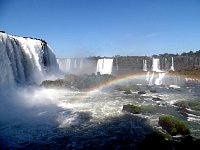 Iguazu waterfall and rainbow