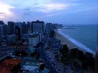 Fortaleza beach, after sunset