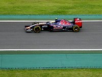 Red Bull car during training session