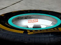 Scrap tire for practice