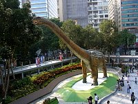 Hong Kong square animated dinosaur