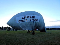 Halfway inflated blimp