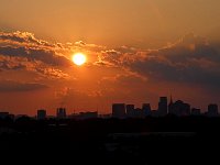 Sunset over downtown Nashville