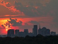 Sunset over downtown Nashville