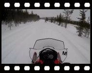 Snowmobile driving