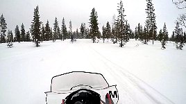 View from snowmobile