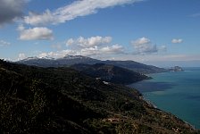 Sicily landscape, Cefalu in background