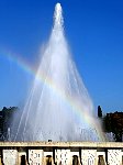 Praca do Imperio fountain with rainbow