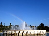 Praca do Imperio fountain with rainbow