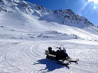 Snowmobile near Madesimo
