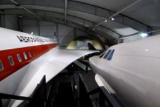 Two Concorde planes at Le Bourget