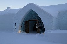 Ice chapel doorway