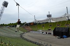 Olympic Stadium zipline user