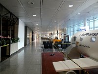 Munich airport almost empty