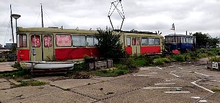 Tram at former shipyard