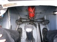Foot area of Stampe biplane
