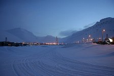 Longyearbyen at dusk