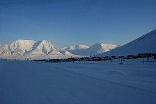 Longyearbyen in shadow